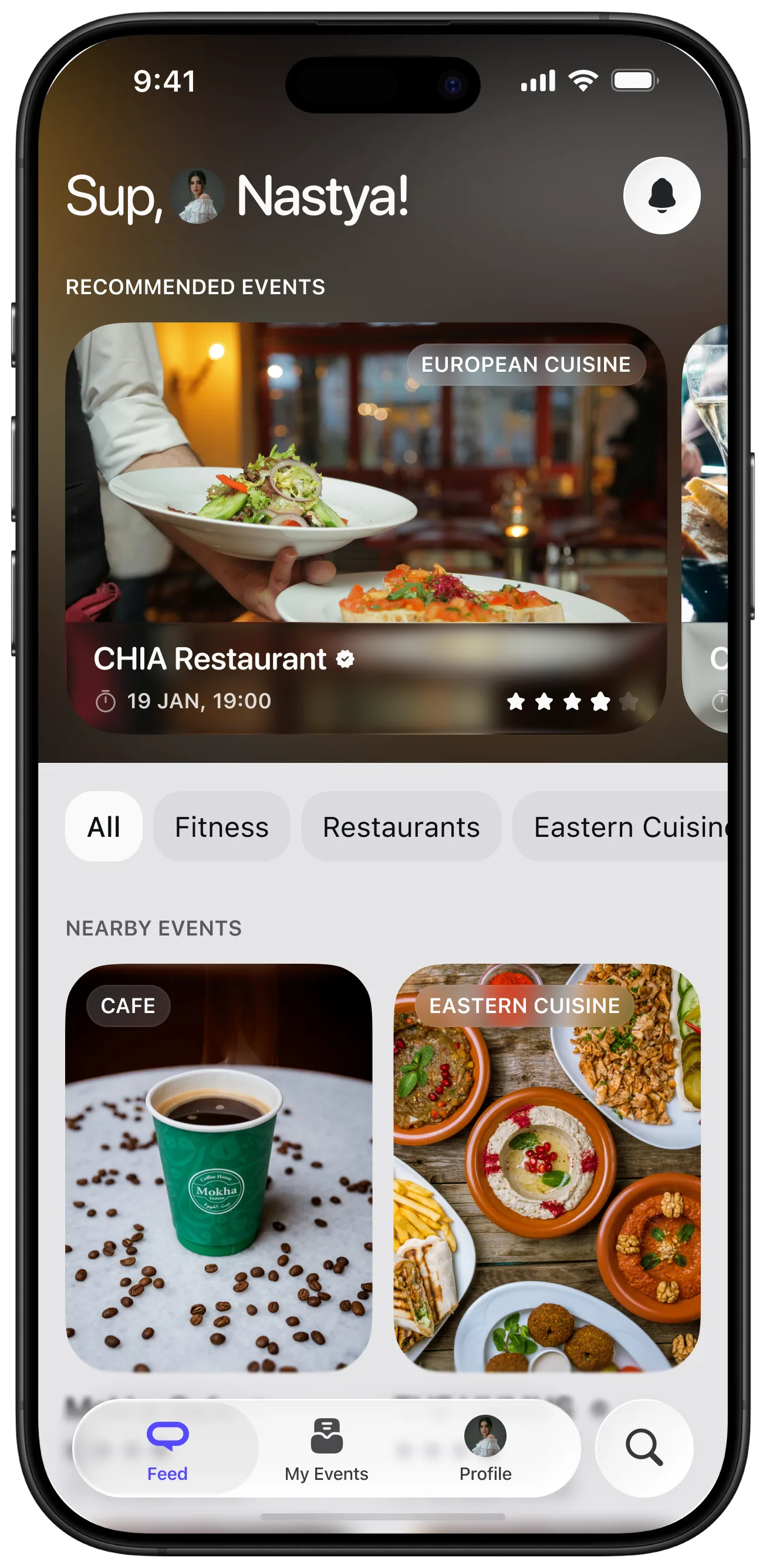 Bartly discovery feed with recommended collaborations and categories